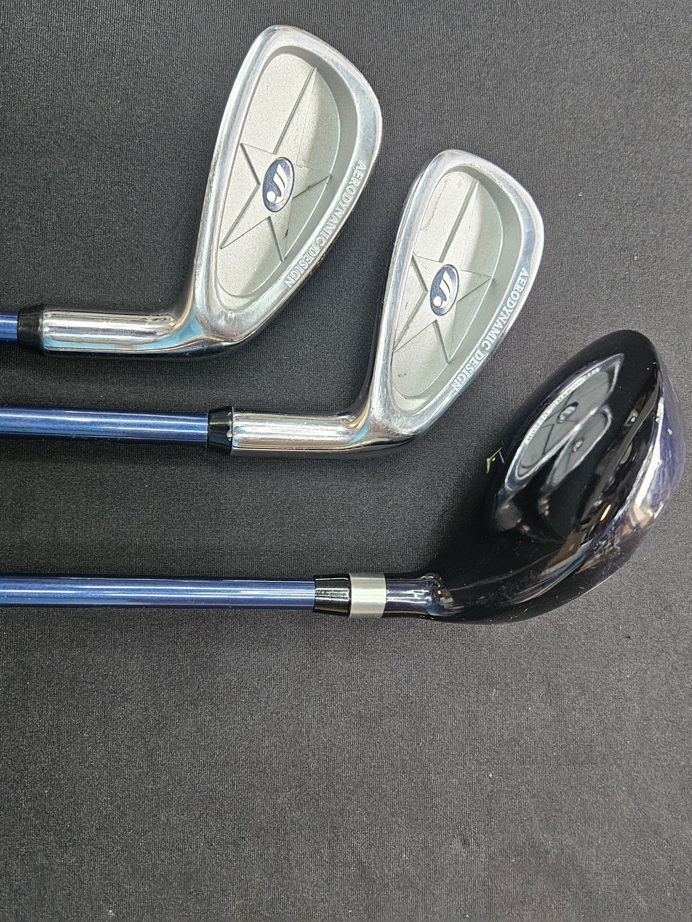 PARAGON Blue Shaft Golf Irons and Hybrid Set with Silver Heads